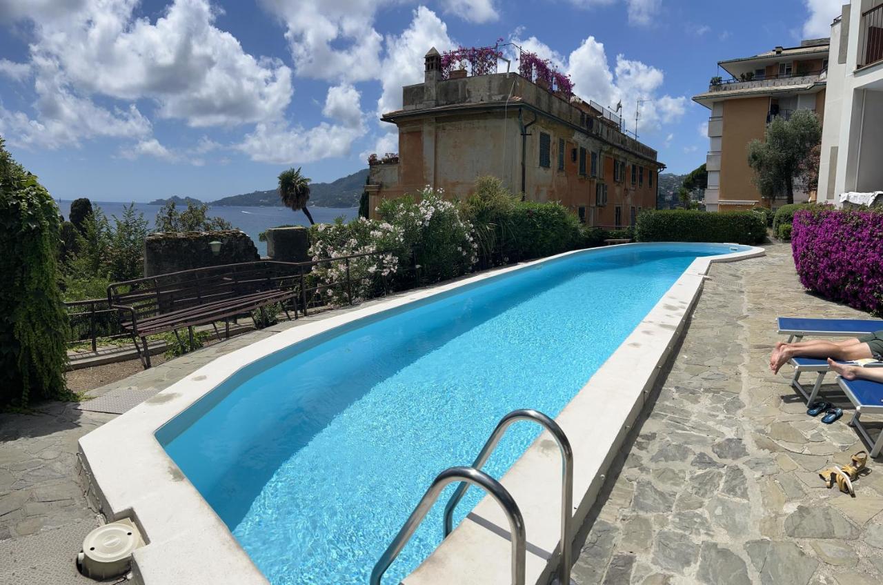 Nautilus Vista Mare Mozzafiato A 180 Gradi- Posto Auto Privato - 2 Camere Matrimoniali Piu 1 Divano Letto Singolo-Sky,Netflix-Wifi 200Mg Ραπάλο Εξωτερικό φωτογραφία