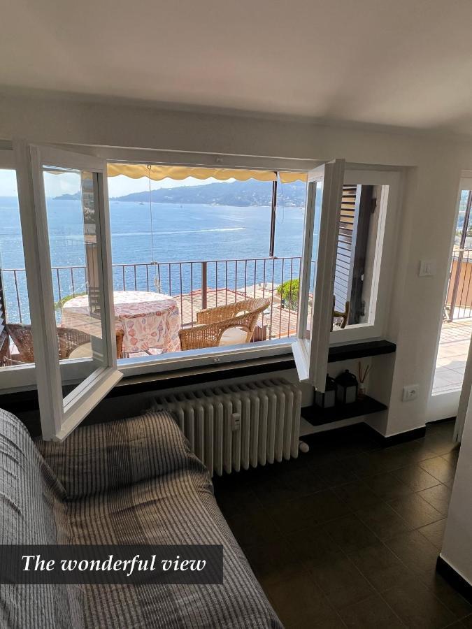 Nautilus Vista Mare Mozzafiato A 180 Gradi- Posto Auto Privato - 2 Camere Matrimoniali Piu 1 Divano Letto Singolo-Sky,Netflix-Wifi 200Mg Ραπάλο Εξωτερικό φωτογραφία